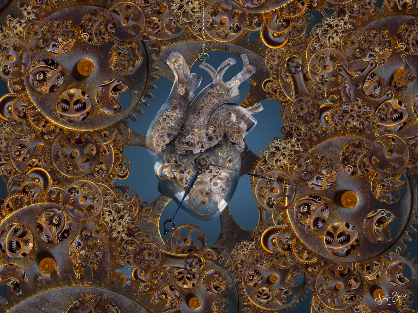 Heart Feelings Clock