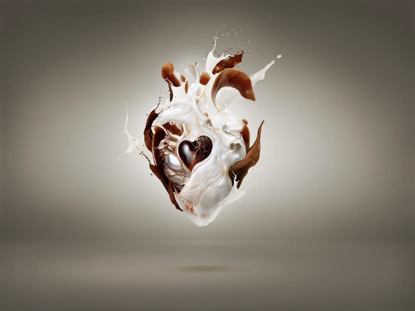 Heart Chocolate Milk