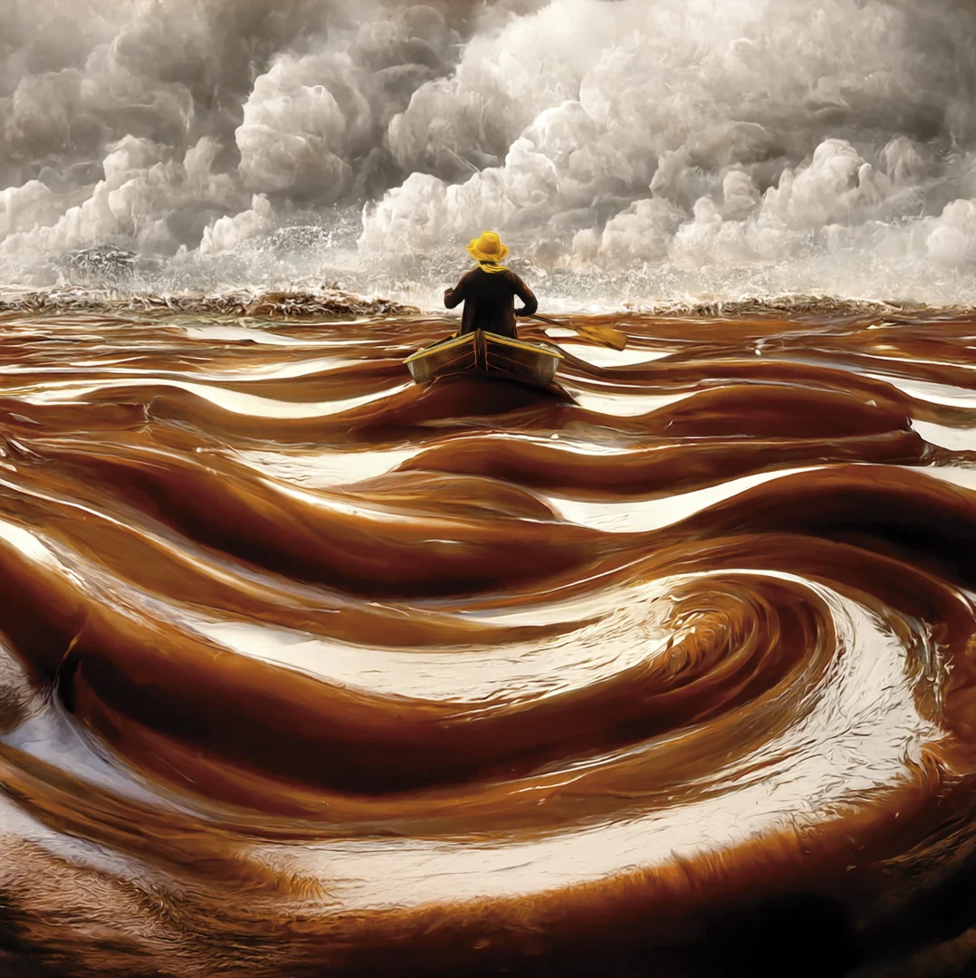 Remando en dulce de leche