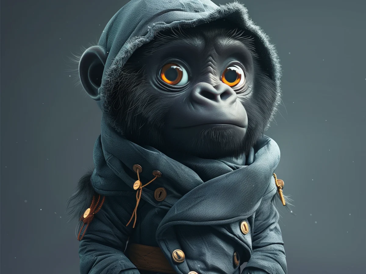 Baby Gorilla Superhero